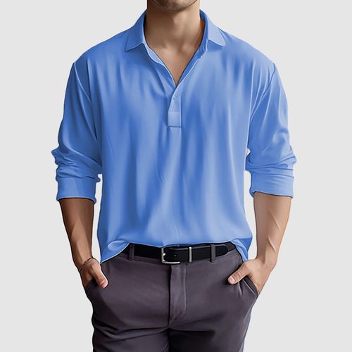 Gentleman Business Casual Outdoor Pullover Shirt