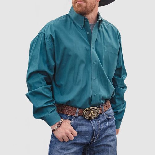 Men's Vintage Western Casual Cotton Shirt ( NEW )