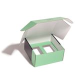 Custom Offset Printing Colors 3 Ply Corrugated Holographic Carton Boxes With Insert Slots