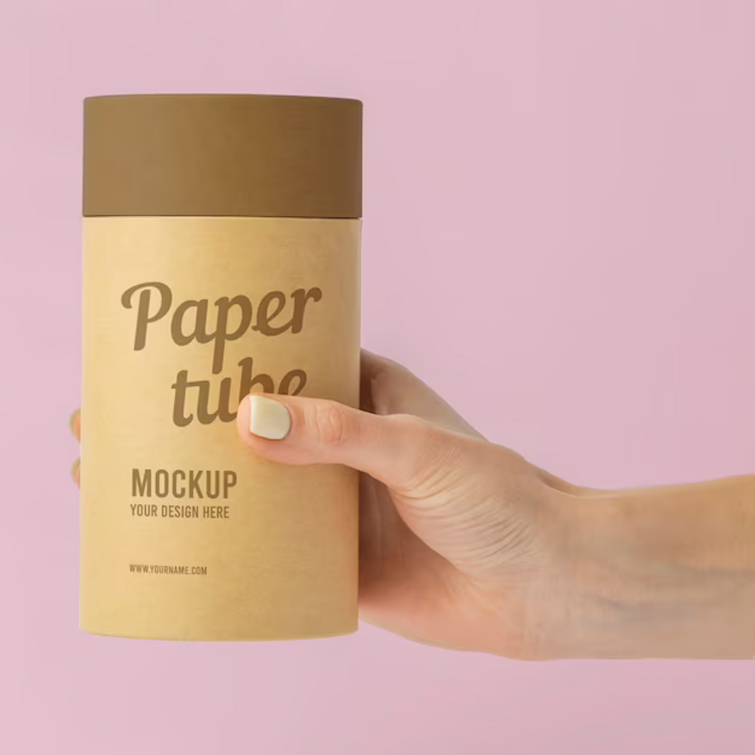 Kraft Paper Tube Cylinder with Silkscreen Printing for Coffee or Tea Packaging
