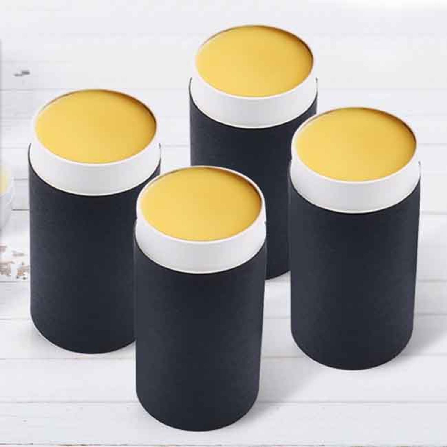 Black Lip Balm Paper Tube Packaging 