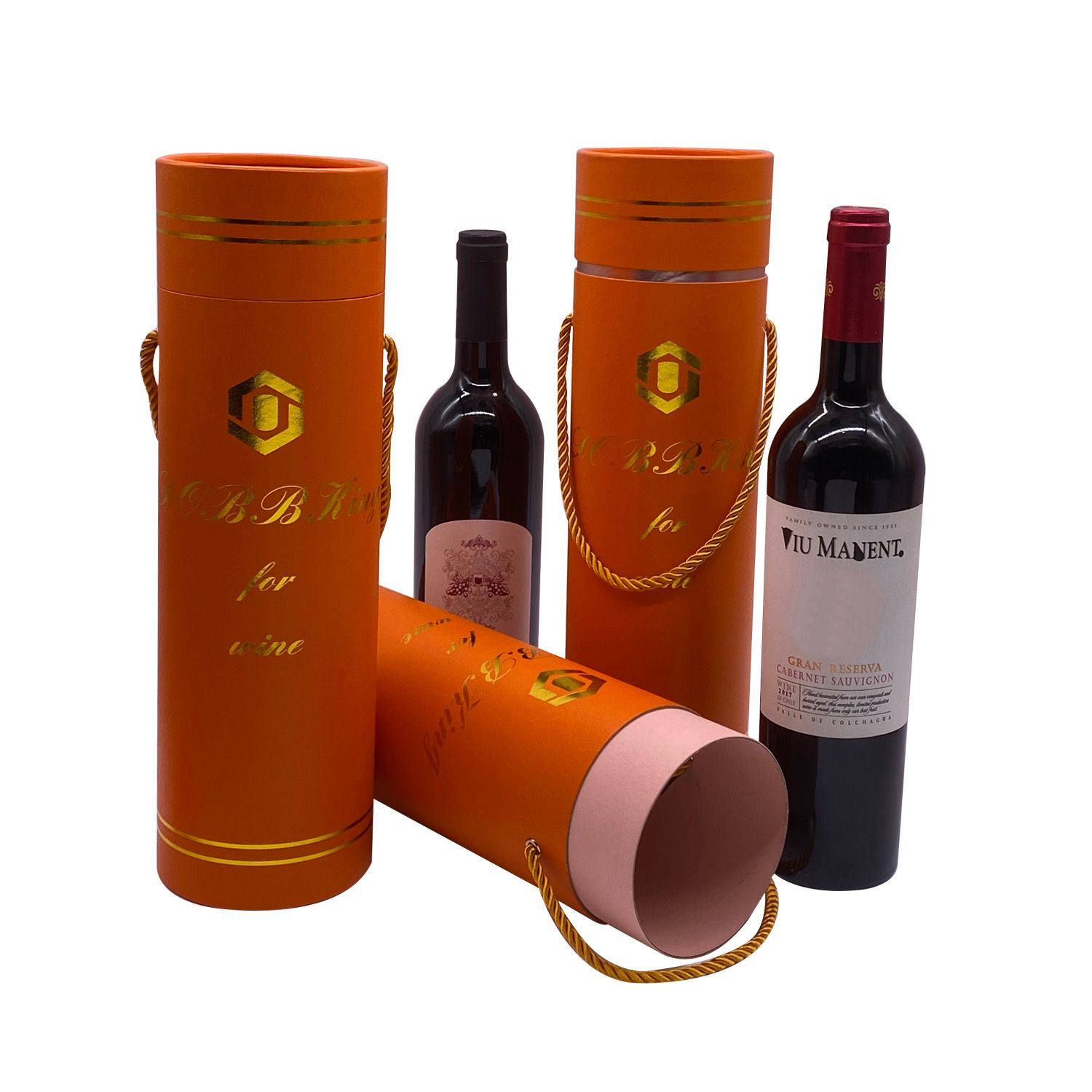 Custom New Style Single Bottle Red Wine Protective Packaging Tube