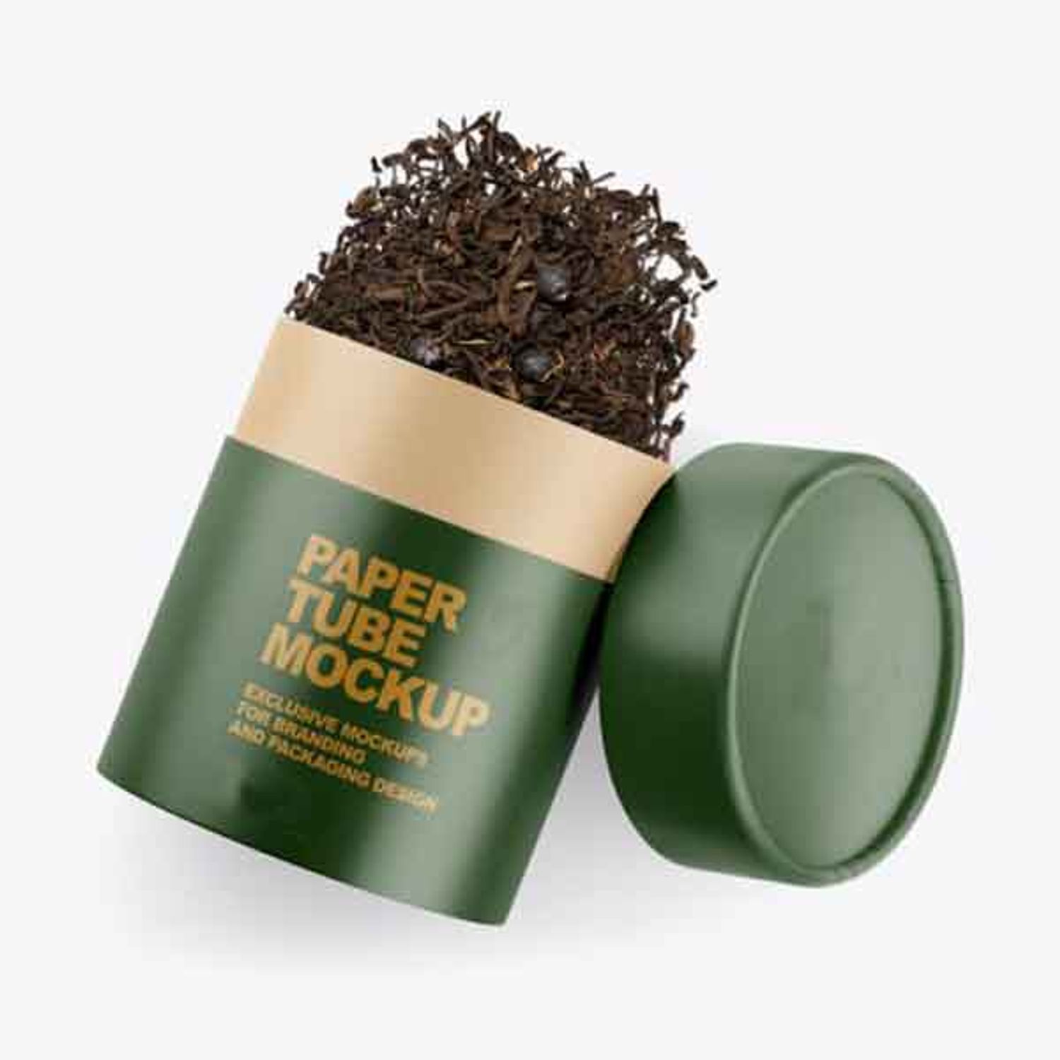 Round Empty Kraft Paper Jar Box for Airtight Tea and Coffee Sealing