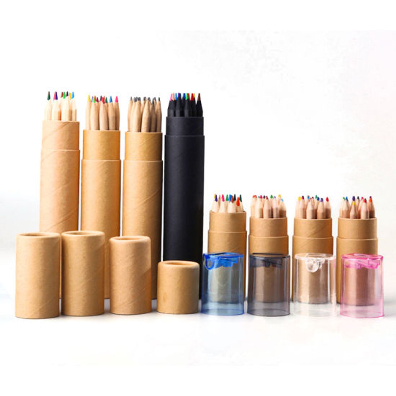 Wholesale Art Colored Pencils Paper Tube Packing