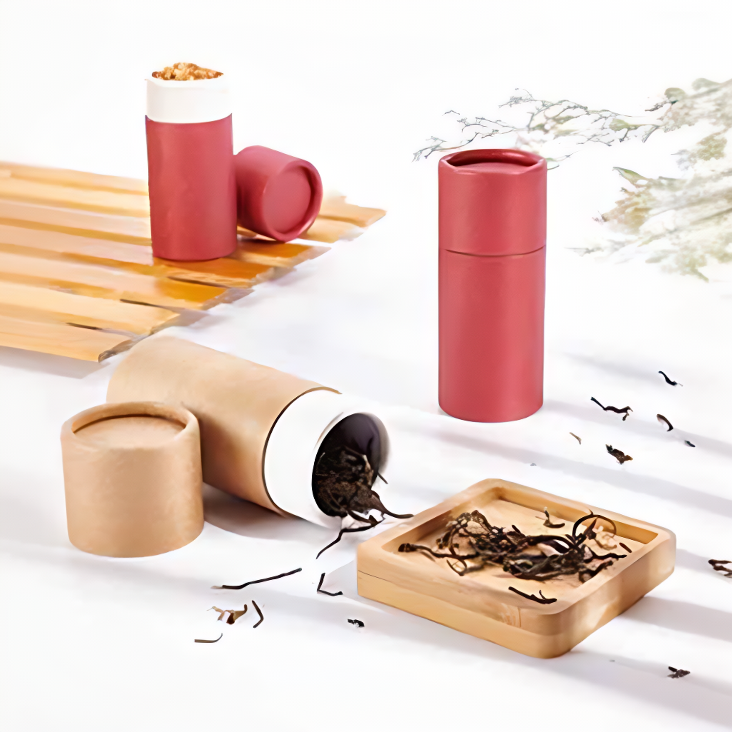 OEM Designed Full Color Paper Tube Packaging, Organic and Food Grade
