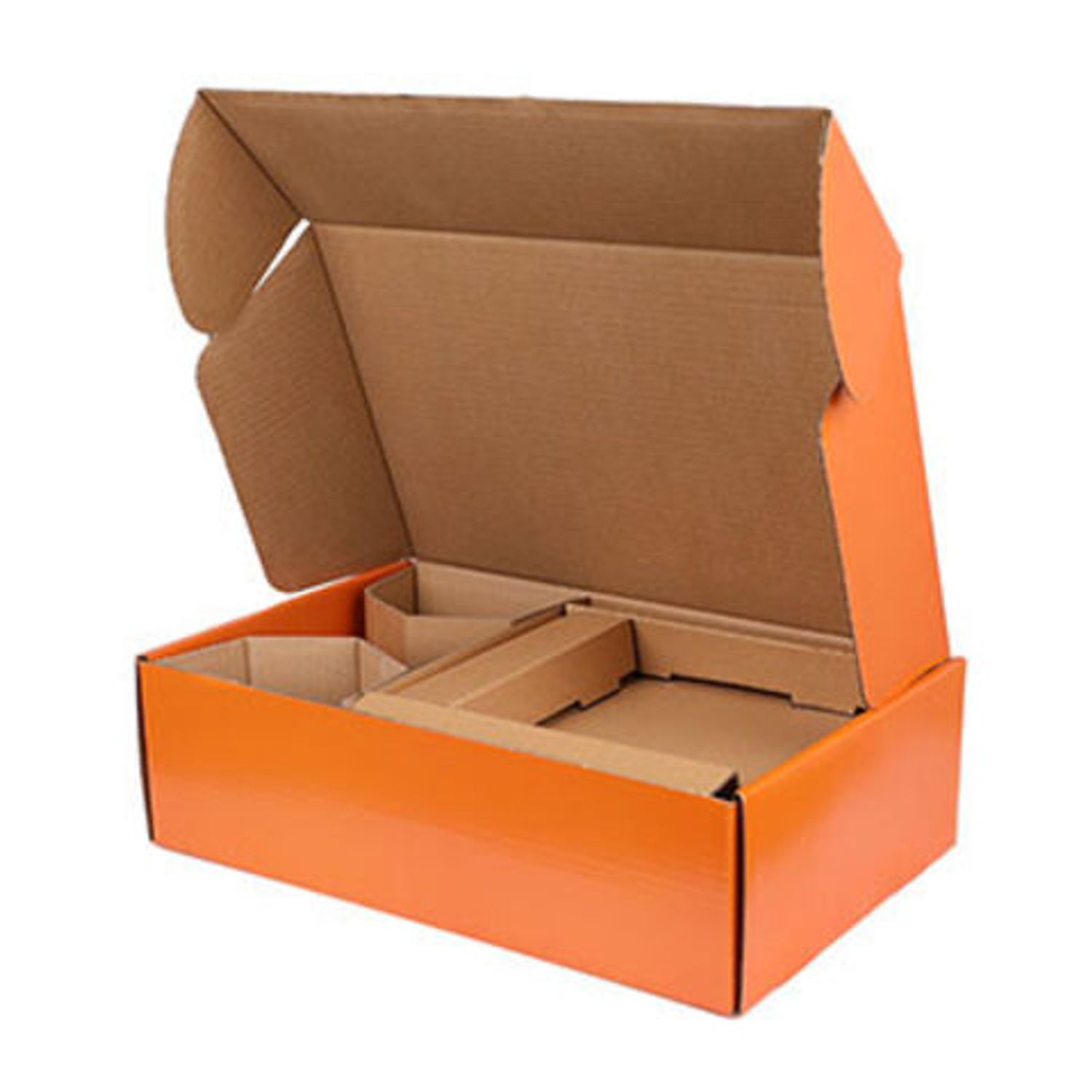 Custom Offset Printing Colors 3 Ply Corrugated Holographic Carton Boxes With Insert Slots