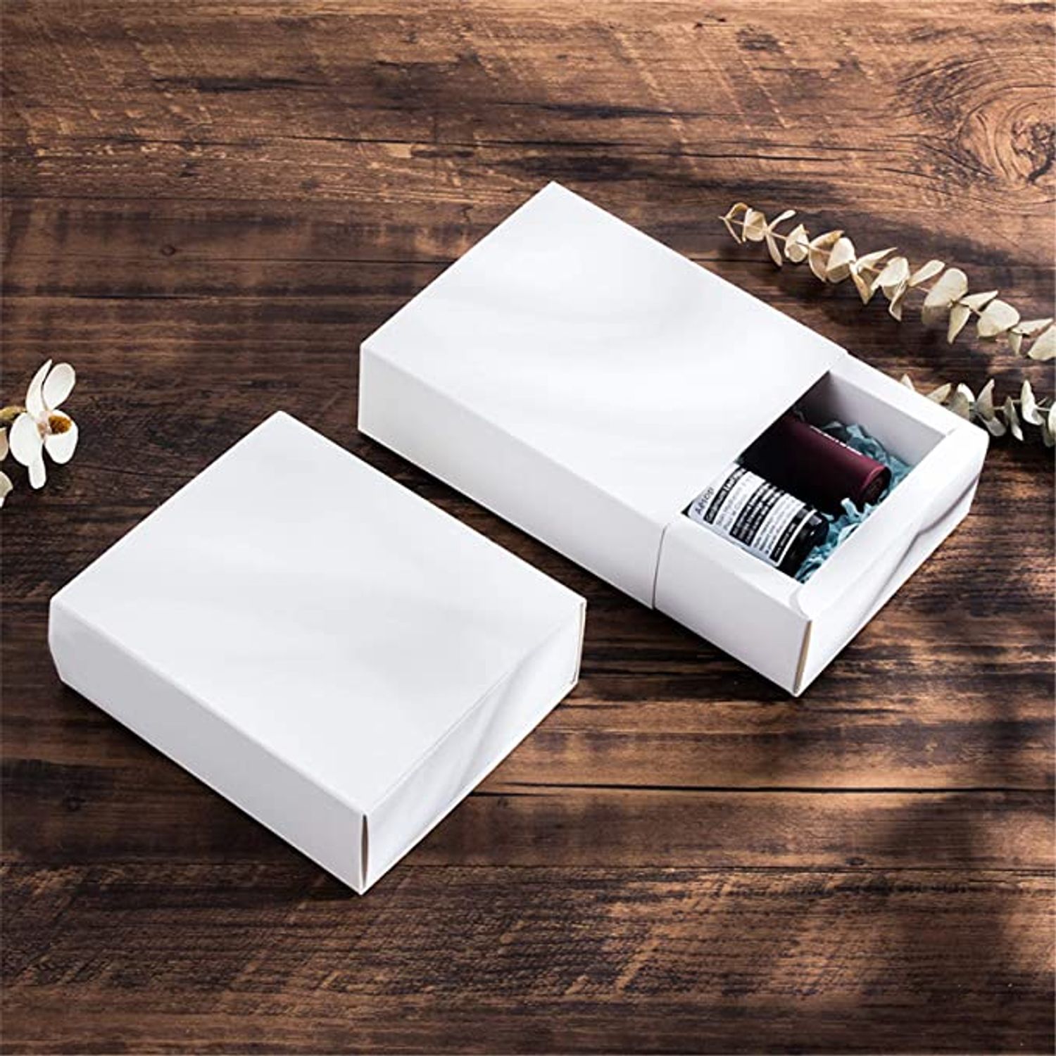 Folding Coated Paper Matte Lipstick Cosmetic Drawer Packaging Paper Gift Box With Printing