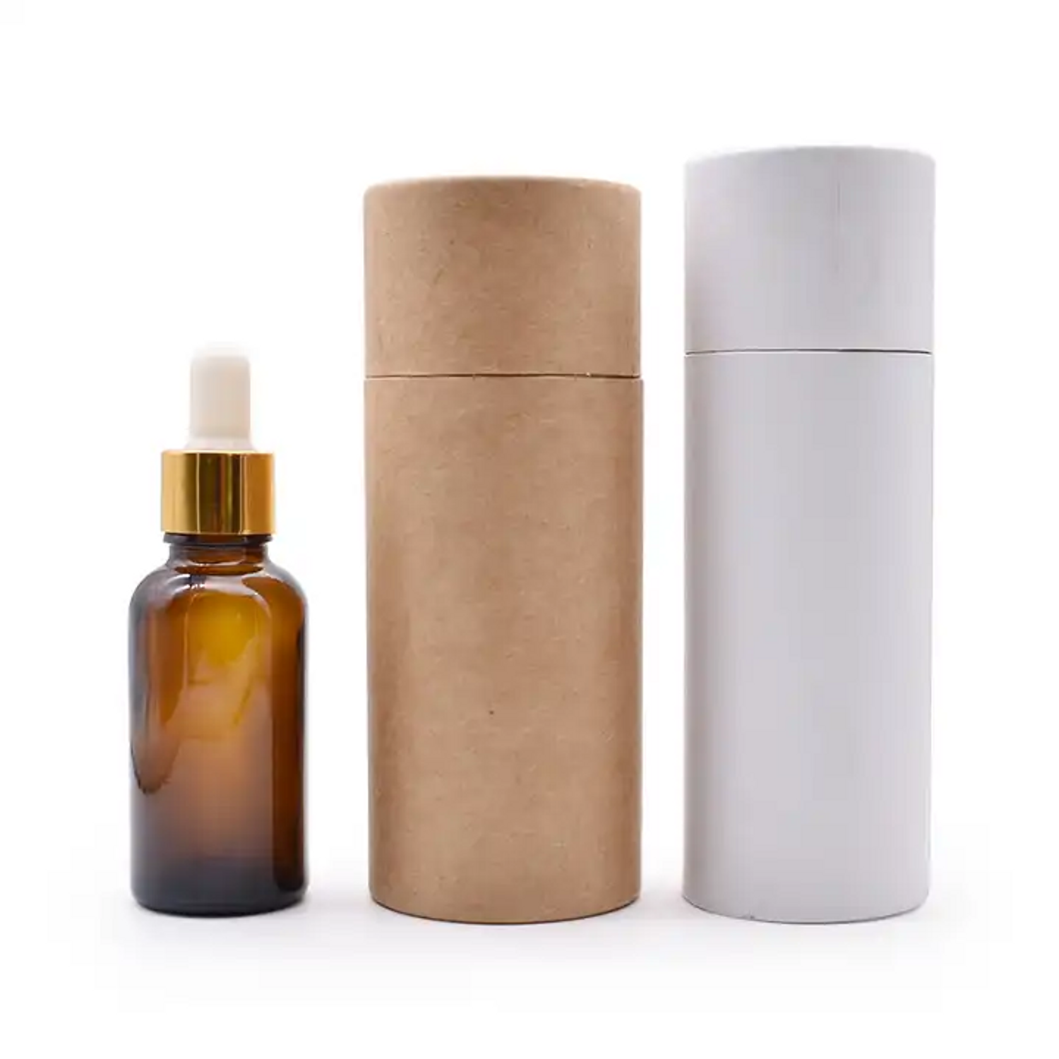 Wholesale Small Size Recyclable Material Oil Bottle Paper Tube Packaging
