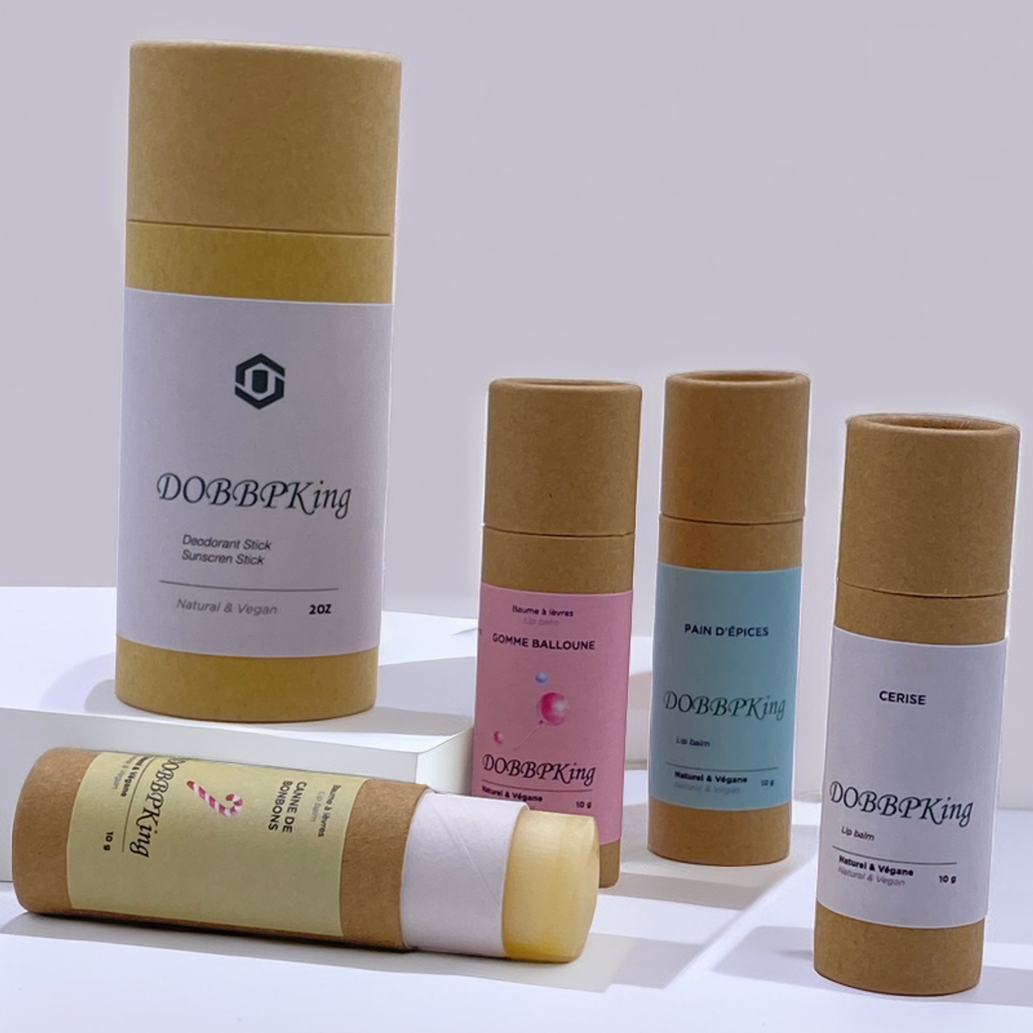 Personalized Paper Lip Balm Tubes Without Plastic
