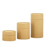 Various Sizes Recycled Round Kraft Skin Care Product Paper Packaging