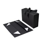 Luxury Foldable Magnetic Gift Box Apparel Packaging Box With Ribbon