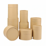 Various Sizes Recycled Round Kraft Skin Care Product Paper Packaging