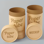 Silkscreen-Decorated Kraft Paper Tube Cylinder Ideal for Co