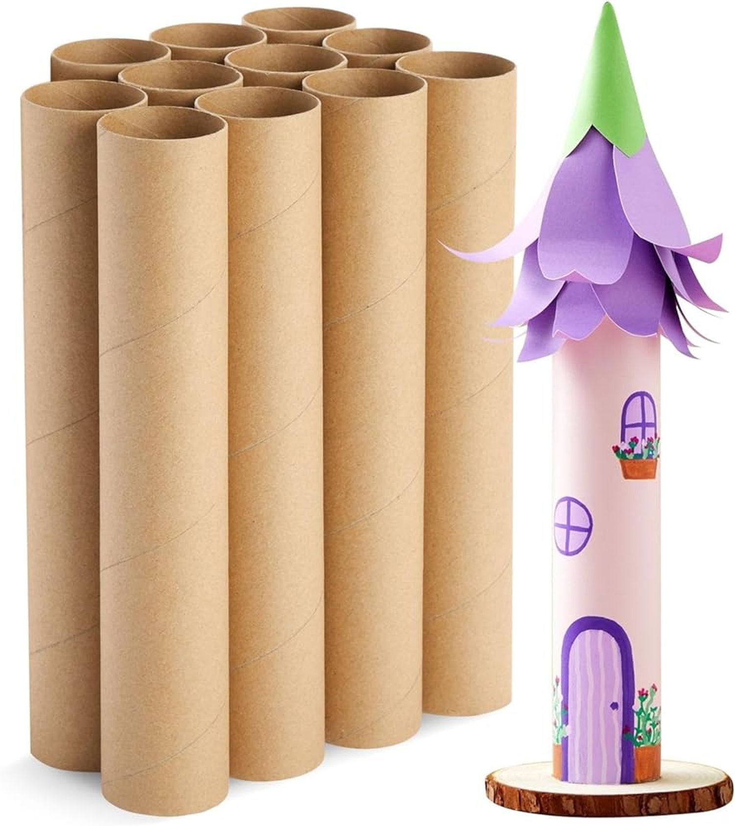 DIY Crafting Brown Cardboard Tubes Paper For Classrooms and Art Projects