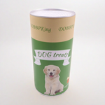 Eco-Friendly Recycled Cardboard Cylinder Tubes for Pet Food Packaging with Stamping and Vanishing