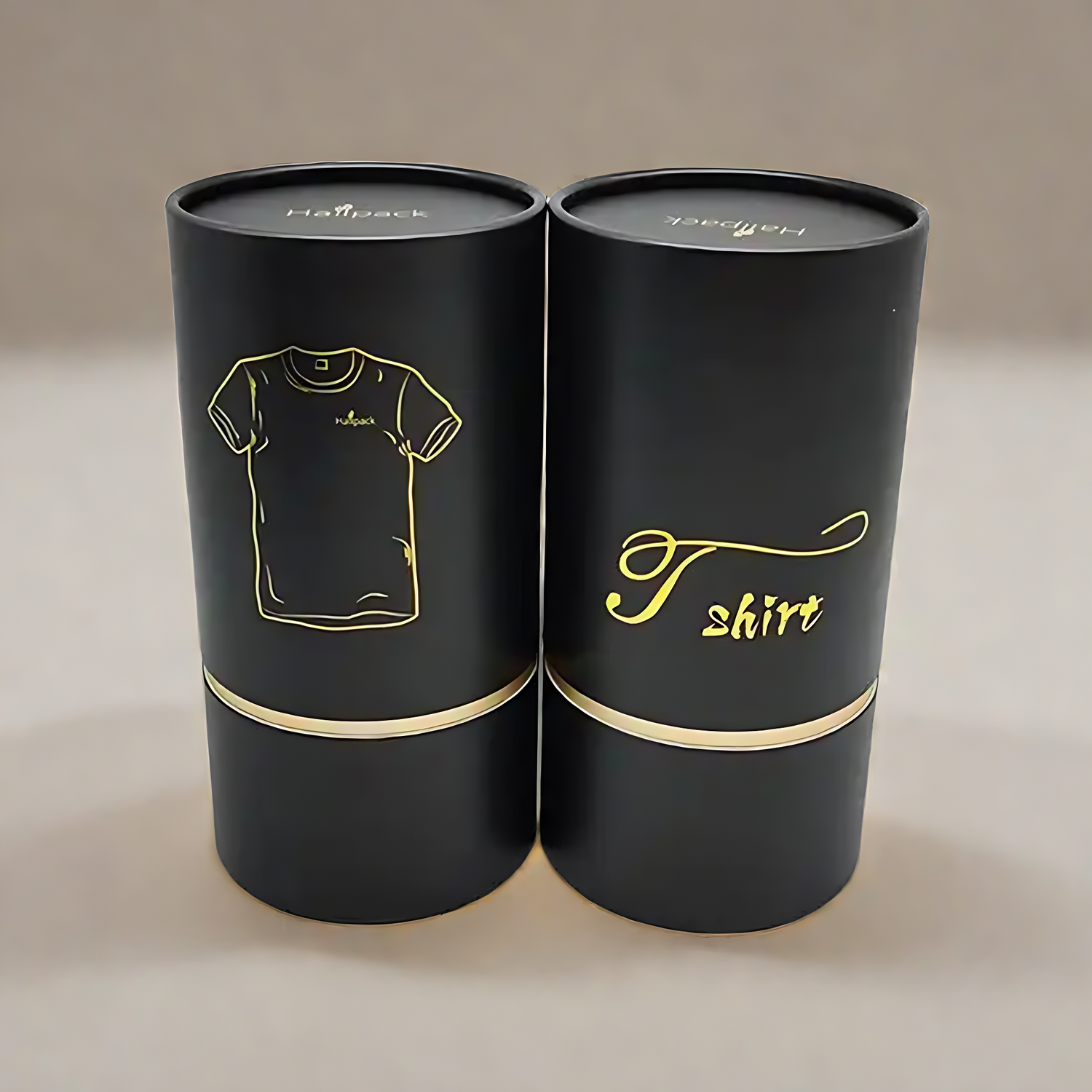 Compostable Underwear Tube Pack with Gold Logo Embellishment for Wholesalers


