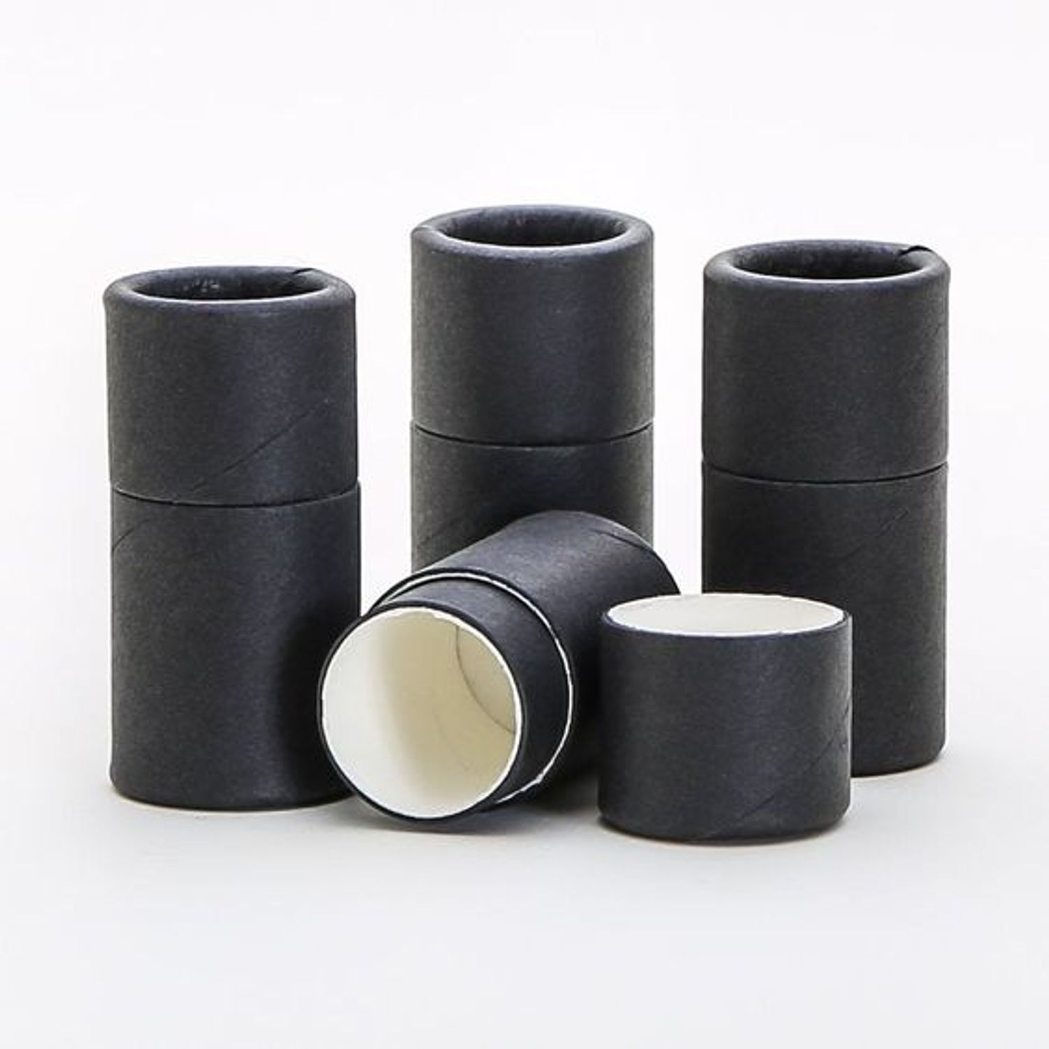 Black Lip Balm Paper Tube Packaging 