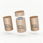 New Design: Airtight Paper Tube and Tin Lid for Round Food Cardboard Containers
