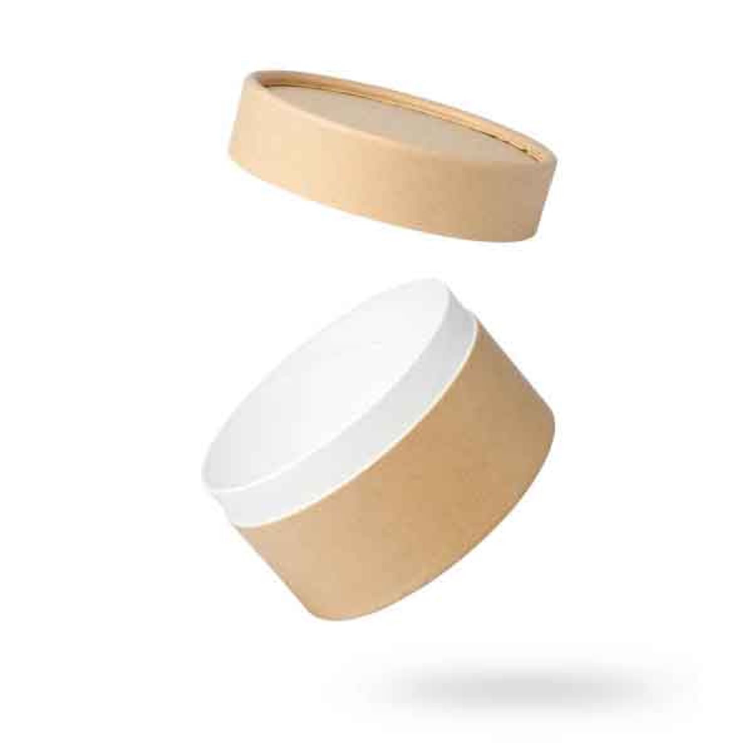 Small Kraft Cardboard Cylinder Anti-oil Face Cream Jar Packaging Paper Tube