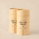 Artisan Silkscreen Kraft Cylinder Paper Tubes for Coffee and Tea Packaging
