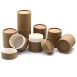 Small Kraft Cardboard Cylinder Anti-oil Face Cream Jar Packaging Paper Tube