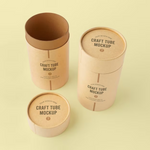 Custom Silkscreen Kraft Cylinder Paper Tube for Coffee and Tea Storage
