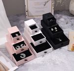 Full Printing Cardboard Drawer Sliding Necklace Earring Bracelet Ring Jewelry Box