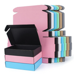 Gloss Lamination Printed Folding Colored Paper Mailer Box Manufacturer For Art Work Shipping