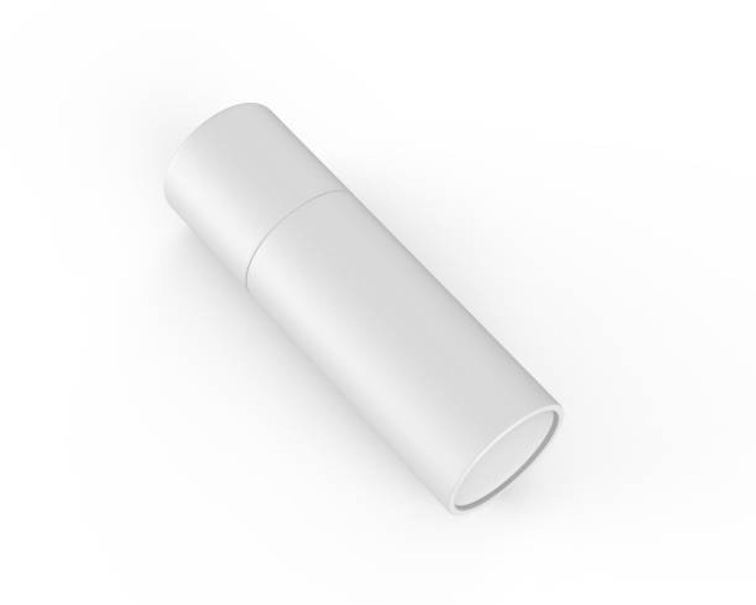 White Cardboard Cosmetic Lip Balm Paper Tube