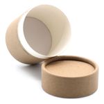 Small Kraft Cardboard Cylinder Anti-oil Face Cream Jar Packaging Paper Tube