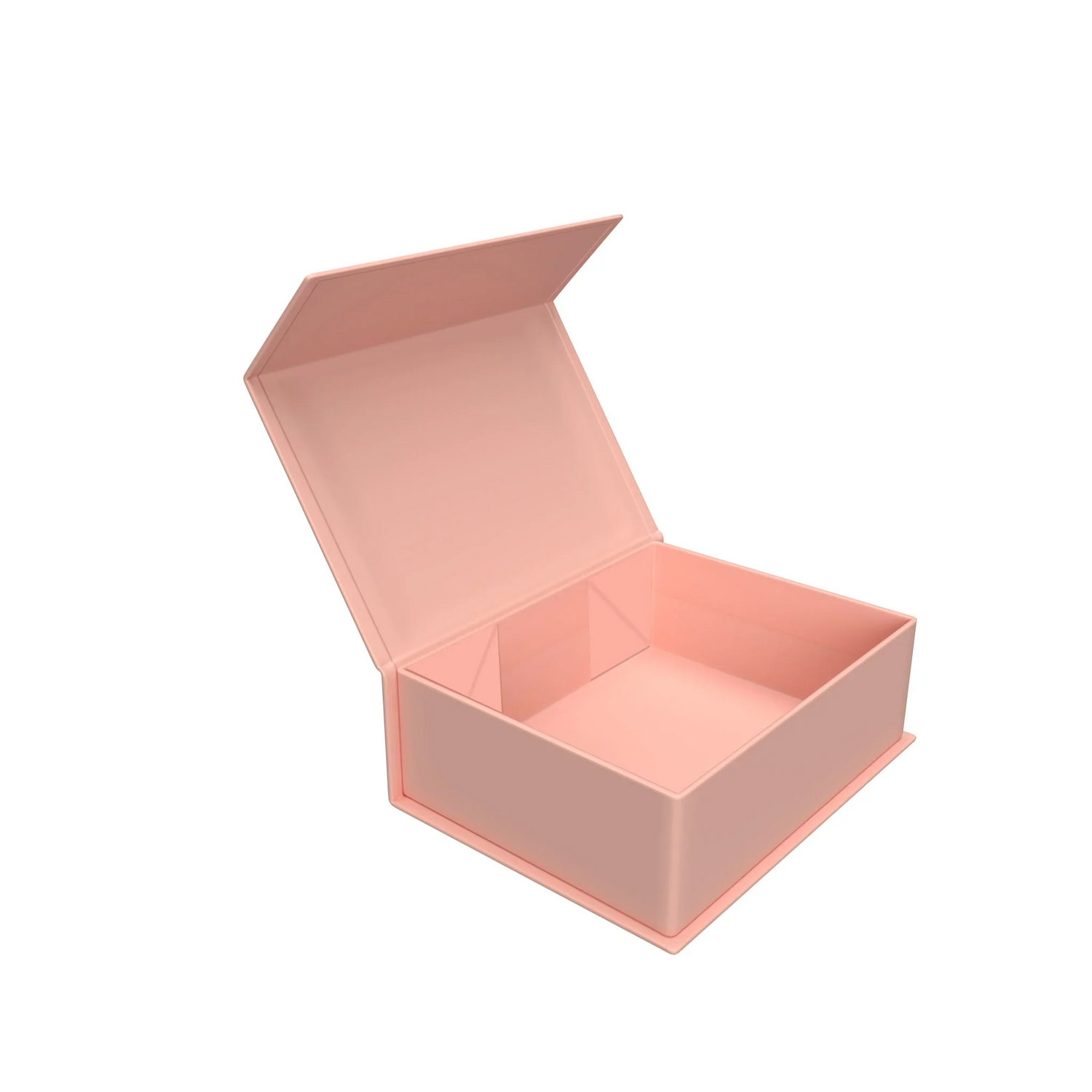pink Collapsible Flip Gift Wedding Cardboard Box With Magnetic Closure