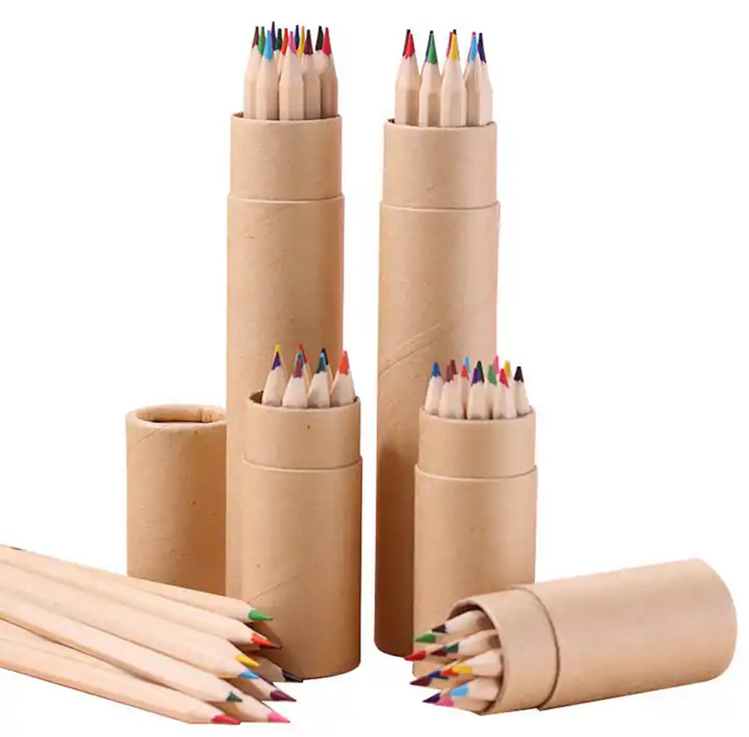 Wholesale Art Colored Pencils Paper Tube Packing