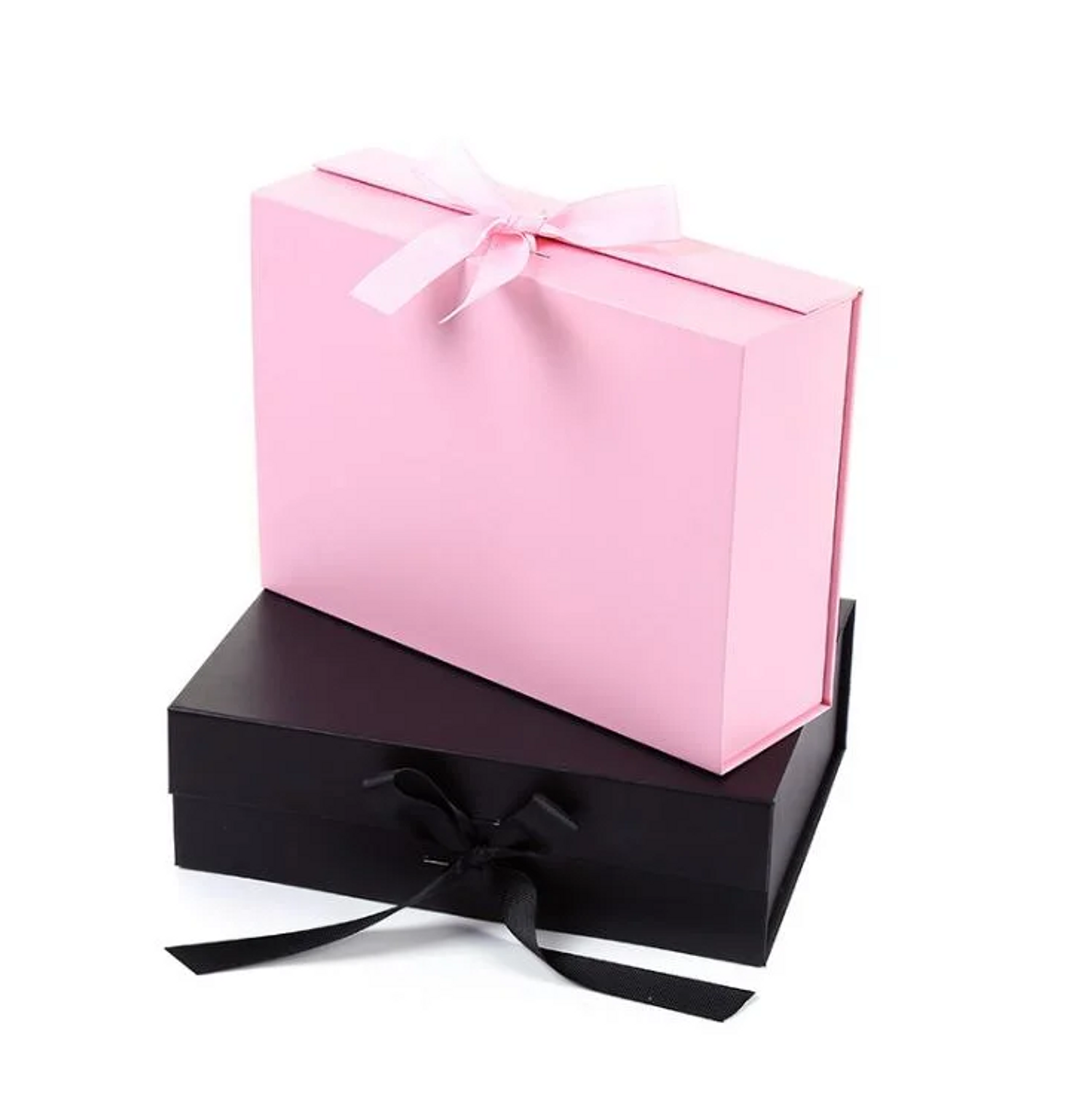 Luxury Foldable Magnetic Gift Box Apparel Packaging Box With Ribbon