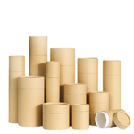 Various Sizes Recycled Round Kraft Skin Care Product Paper Packaging