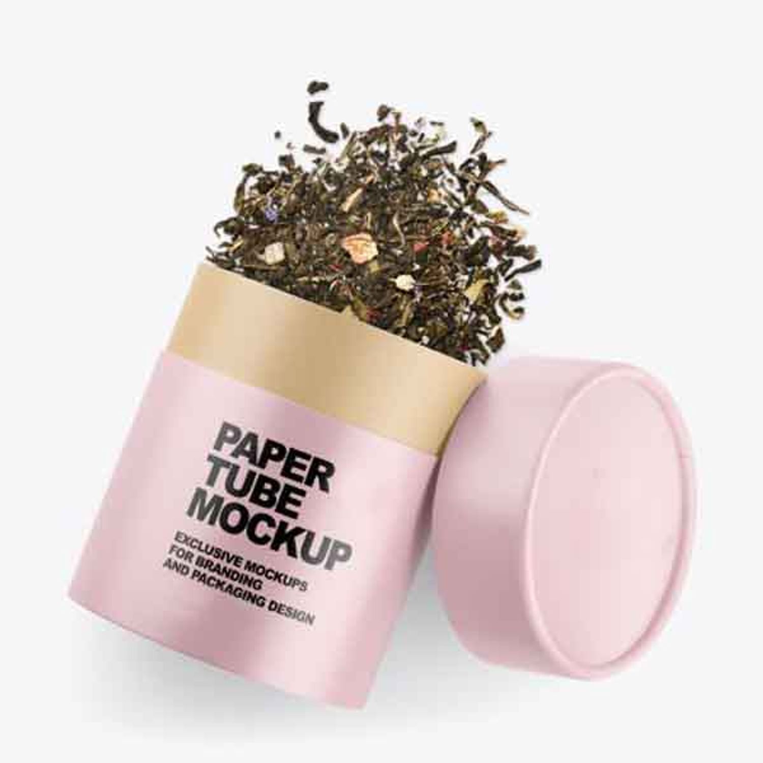 Kraft Paperboard Tea and Coffee Storage Jar with Round Sealing Box
