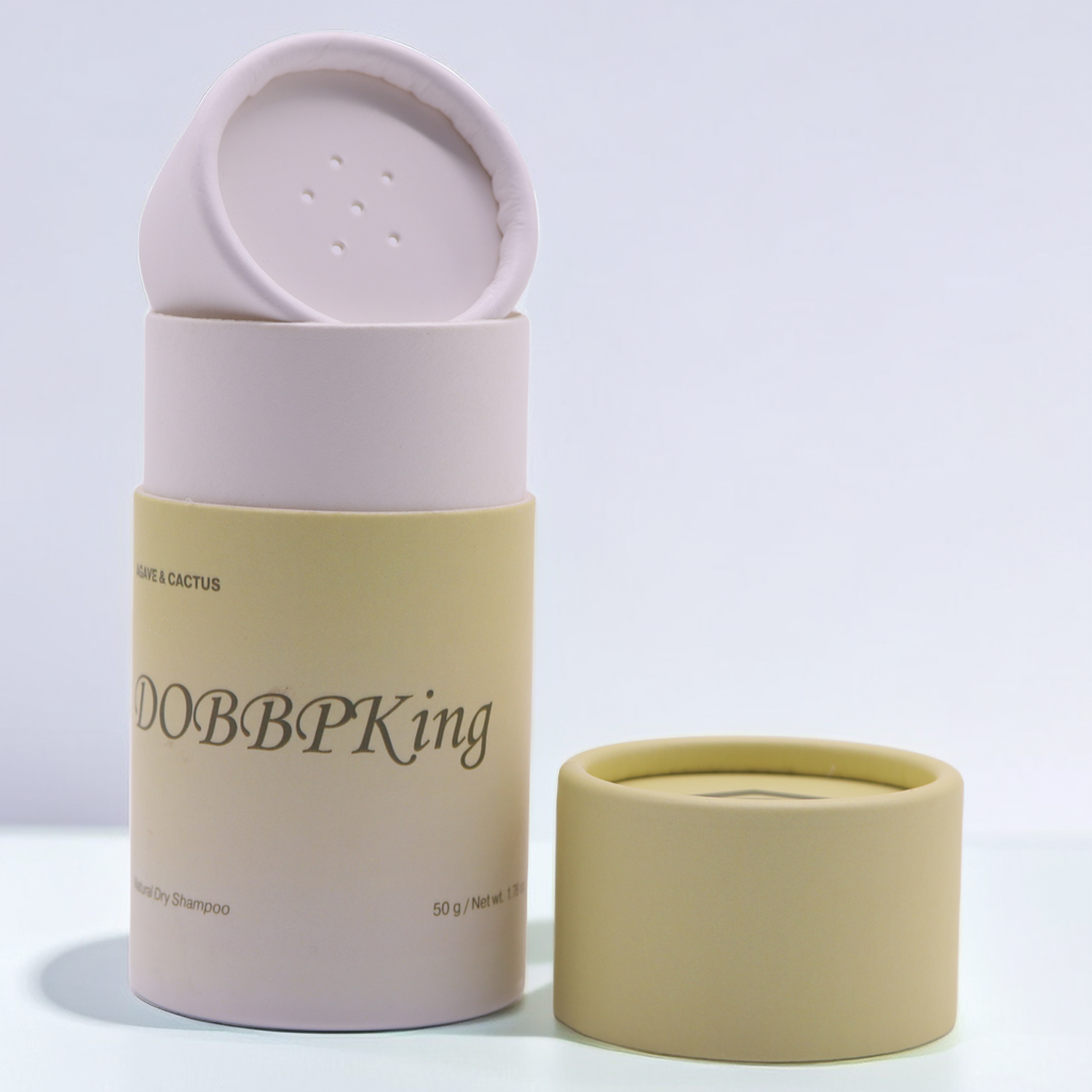 Blush talcum powder cosmetic packaging paper packaging tube with sifter