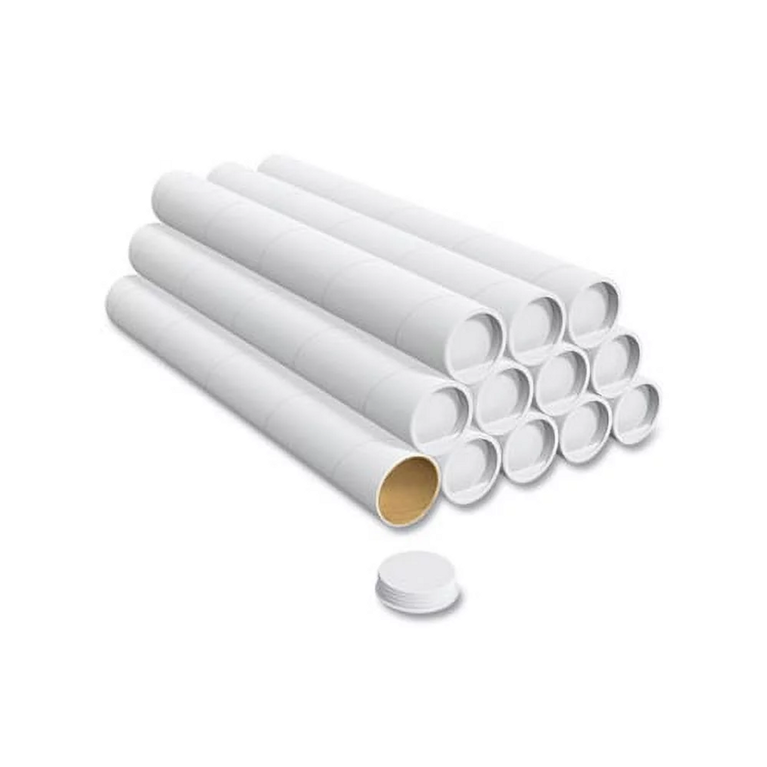 White Cardboard Poster Storage Tubes Document Storage Paper Shopping Tubes 