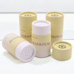 Blush talcum powder cosmetic packaging paper packaging tube with sifter