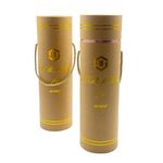 Custom cylinder kraft paper whisky beverage bottle cardboard tube for round wine packaging