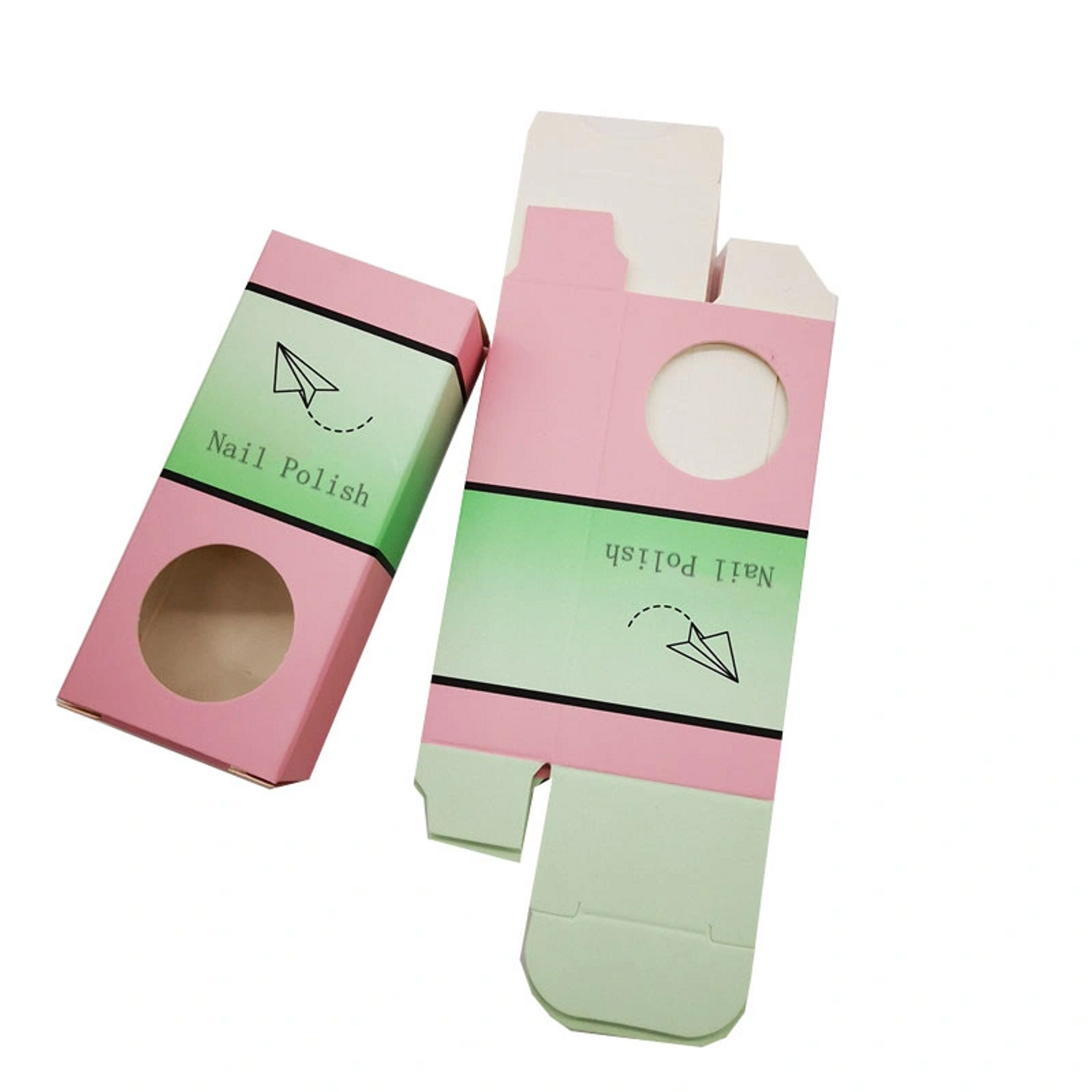 Wholesale Custom Personal Care Nail Polish Bottles Cosmetic Packaging Paper Box With Design