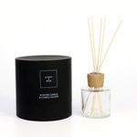 Black Kraft Round Empty Reed Diffuser Glass Bottle Paper Packaging Tube