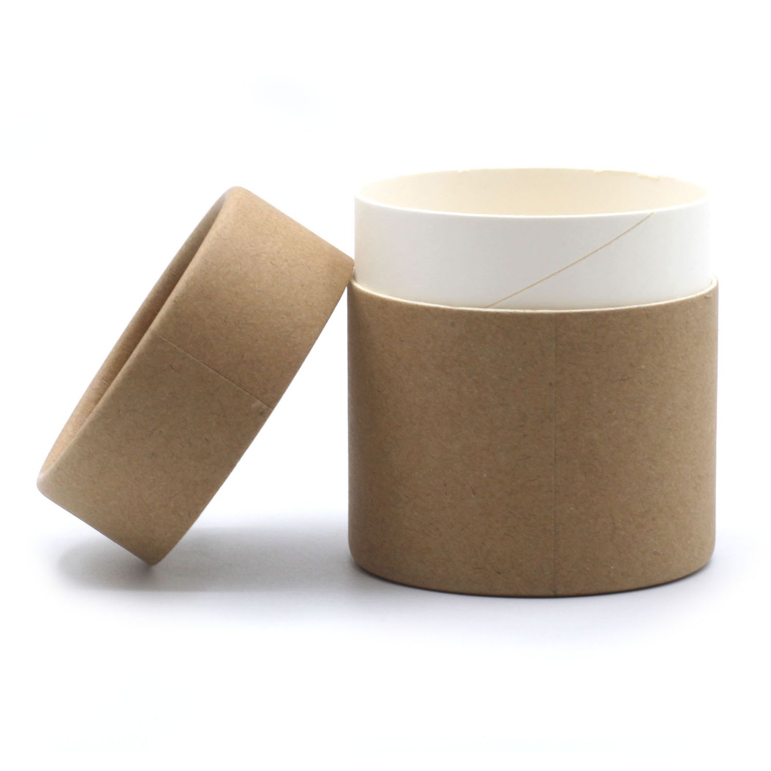 Small Kraft Cardboard Cylinder Anti-oil Face Cream Jar Packaging Paper Tube