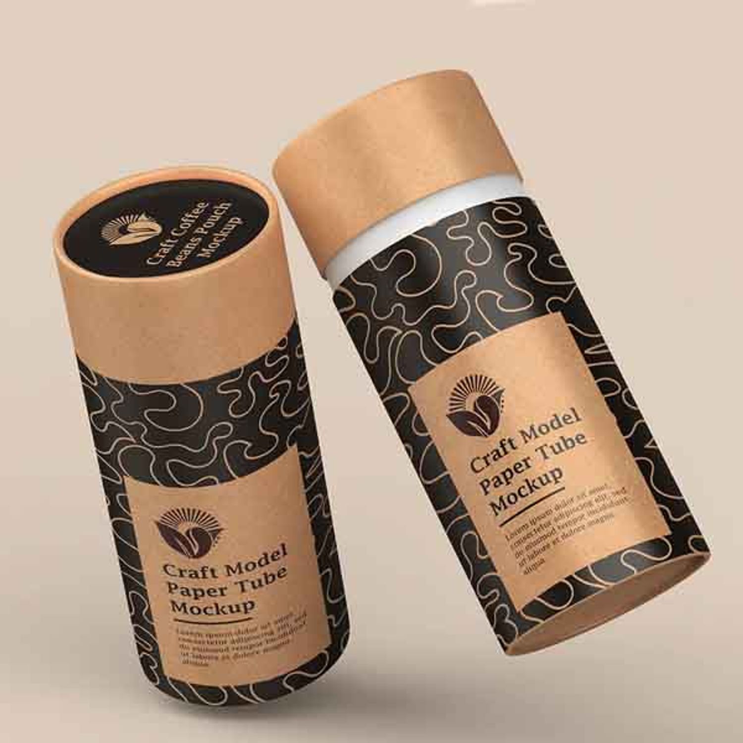 Sustainable Superfood Paper Tube Containers, Biodegradable and Customizable