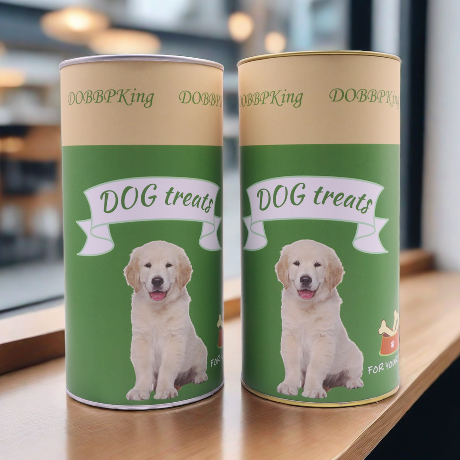 Pet Food Packaging Recycled Cardboard Cylinder Tubes with Handling Features