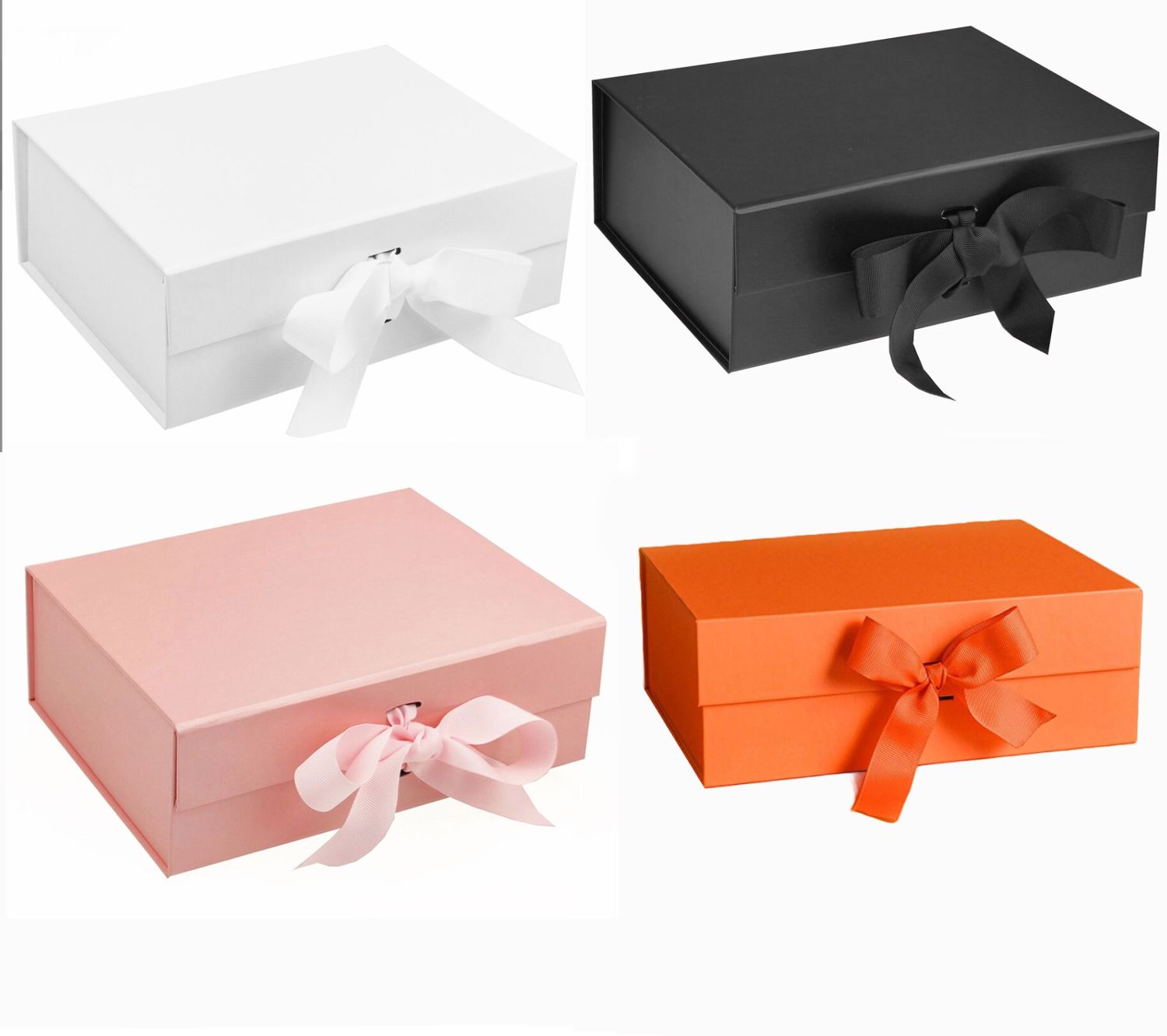 Luxury Foldable Magnetic Gift Box Apparel Packaging Box With Ribbon