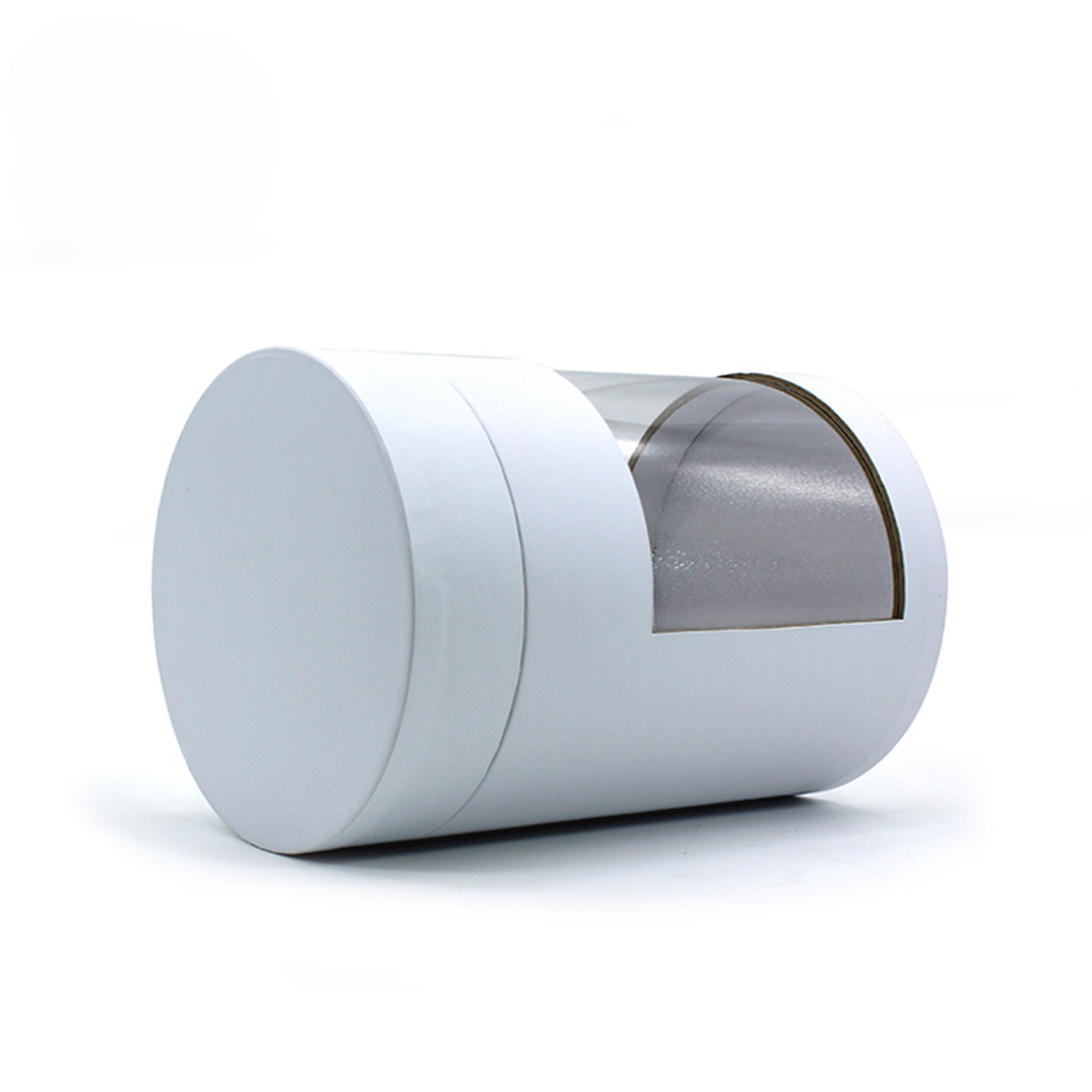 Eco-friendly cylinder packaging with PVC window