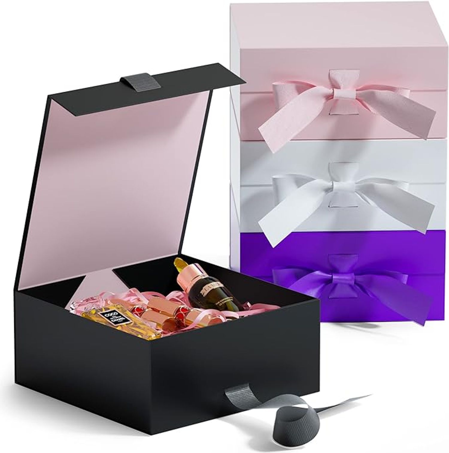 Matt Lamination Paper Cardboard Skin Care Paper Gift Box With Divider Insert