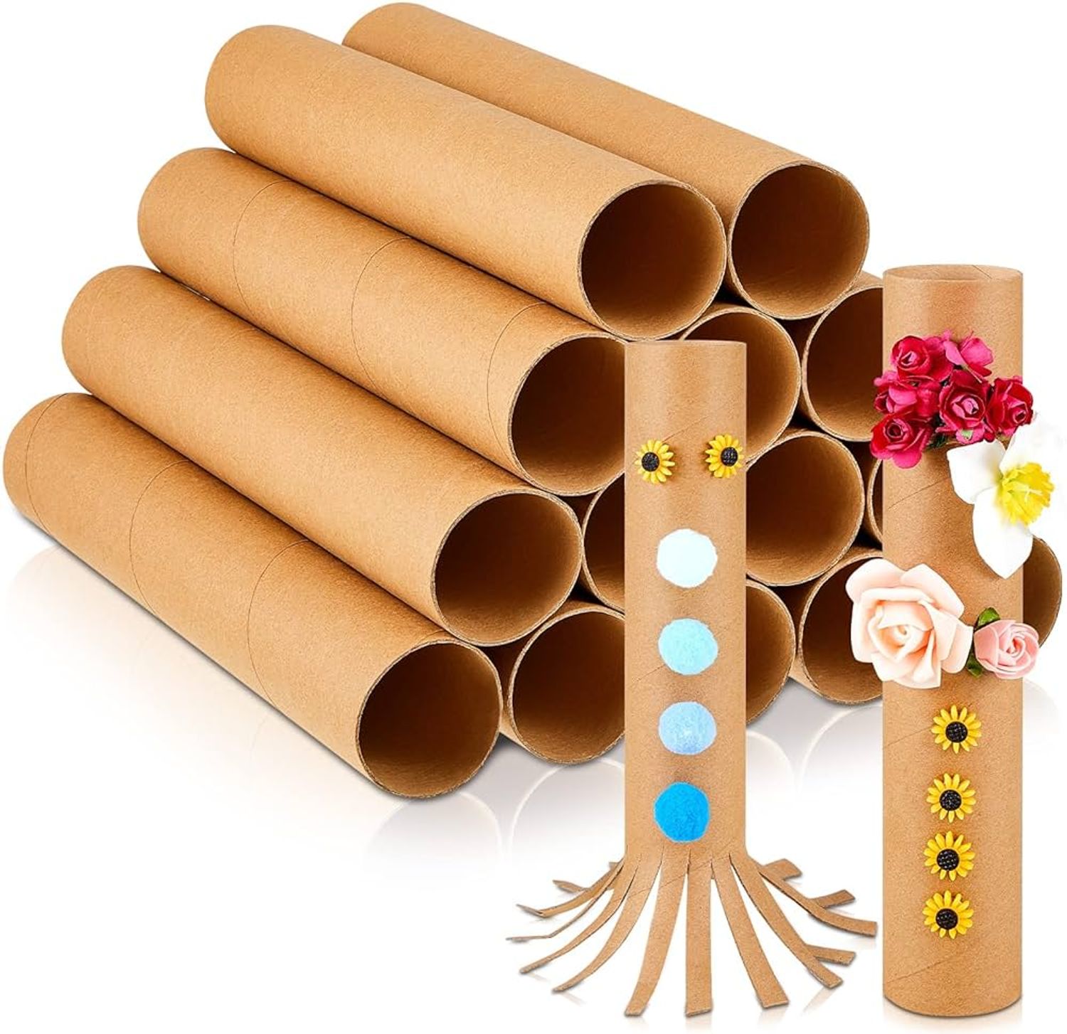 DIY Crafting Brown Cardboard Tubes Paper For Classrooms and Art Projects