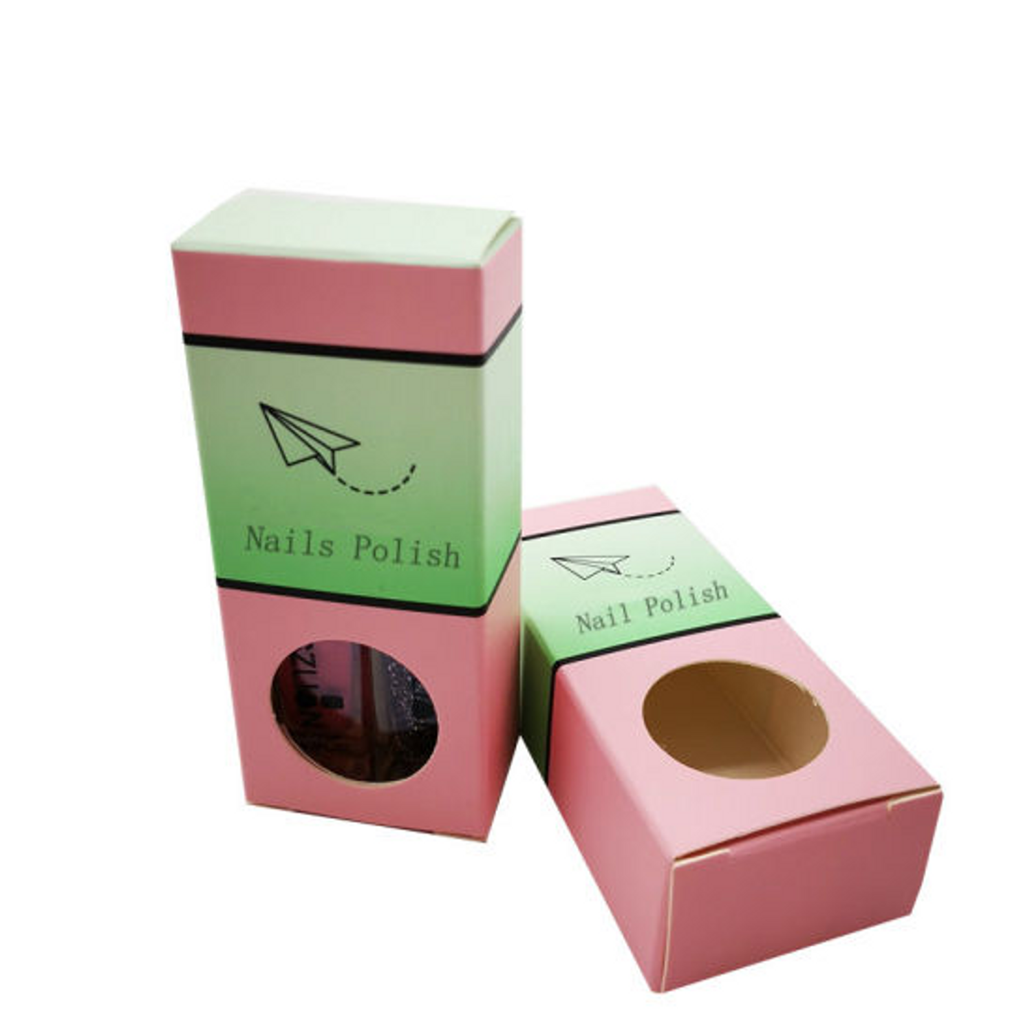 Wholesale Custom Personal Care Nail Polish Bottles Cosmetic Packaging Paper Box With Design