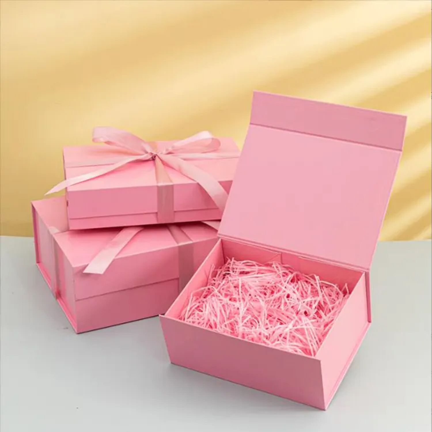 Collapsible Flip Gift Wedding Cardboard Box With Magnetic Closure